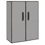 vidaXL Armoire à chaussures Gris 60x28x90 cm Tissu