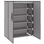 vidaXL Armoire à chaussures Gris 60x28x90 cm Tissu