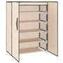 vidaXL Armoire à chaussures Crème 60x28x90 cm Tissu