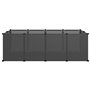 vidaXL Cage pour petits animaux Noir 144x74x46,5 cm PP et Acier