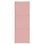 vidaXL Armoire de rangement pour enfants avec 6 cubes Rose PP