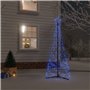 vidaXL Arbre de Noël cône 200 LED Bleues 70x180 cm