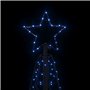 vidaXL Arbre de Noël cône 200 LED Bleues 70x180 cm