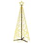 vidaXL Arbre de Noël cône Blanc chaud 200 LED 70x180 cm