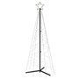 vidaXL Arbre de Noël cône Blanc chaud 200 LED 70x180 cm