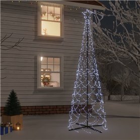 vidaXL Arbre de Noël cône 500 LED Blanc froid 100x300 cm