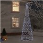 vidaXL Arbre de Noël cône 500 LED Blanc froid 100x300 cm