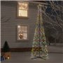 vidaXL Arbre de Noël cône 500 LED Colorées 100x300 cm