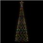 vidaXL Arbre de Noël cône 500 LED Colorées 100x300 cm