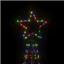 vidaXL Arbre de Noël cône 500 LED Colorées 100x300 cm