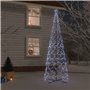 vidaXL Arbre de Noël cône 1400 LED Blanc froid 160x500 cm