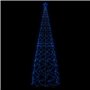 vidaXL Arbre de Noël cône 1400 LED Bleues 160x500 cm