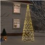 vidaXL Arbre de Noël cône 1400 LED Blanc chaud 160x500 cm