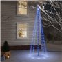 vidaXL Sapin de Noël avec piquet Bleu 310 LED 300 cm