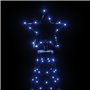 vidaXL Sapin de Noël avec piquet Bleu 200 LED 180 cm