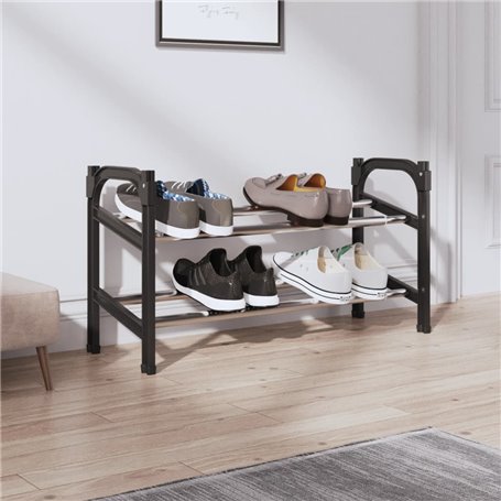 vidaXL Meuble à chaussures extensible avec 2 étagères 119x24x37 cm