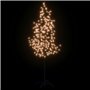 vidaXL Arbre à LED fleur de cerisier 220 LED Blanc chaud 220 cm