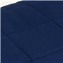 vidaXL Couverture lestée Bleu 120x180 cm 5 kg Tissu