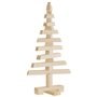 vidaXL Arbre de Noël en bois pour décoration 60 cm bois massif de pin