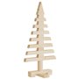 vidaXL Arbre de Noël en bois pour décoration 60 cm bois massif de pin