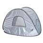 DERYAN Tente de plage avec moustiquaire 120x90x80 cm Argenté