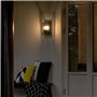 KONSTSMIDE Applique murale Brindisi Verre Noir mat
