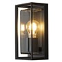KONSTSMIDE Applique murale Brindisi Verre Noir mat