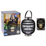 ProGarden Lampe solaire à LED avec bougie Noir