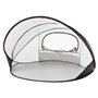 DERYAN Tente de plage escamotable XXL 155x133x95 cm Argenté