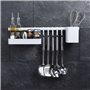 Excellent Houseware Organisateur de cuisine 8 pcs Noir
