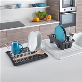 Metaltex Égouttoir à vaisselle Aquatex Plus Gris