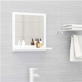 vidaXL Miroir de salle de bain Blanc 40x10
