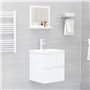 vidaXL Miroir de salle de bain Blanc 40x10,5x37 cm Bois dingénierie