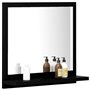 vidaXL Miroir de salle de bain Noir 40x10,5x37 cm Bois dingénierie