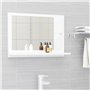 vidaXL Miroir de salle de bain Blanc 60x10
