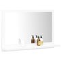 vidaXL Miroir de salle de bain Blanc 60x10,5x37 cm Bois dingénierie