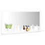 vidaXL Miroir de salle de bain Blanc 80x10,5x37 cm Bois dingénierie