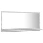 vidaXL Miroir de salle de bain Gris béton 80x10,5x37cm Bois ingénierie