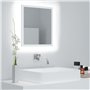 vidaXL Miroir à LED de salle de bain Blanc 40x8