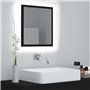 vidaXL Miroir à LED de salle de bain Noir 40x8