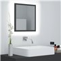 vidaXL Miroir à LED de salle de bain Gris 40x8