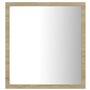 vidaXL Miroir LED de salle de bain Chêne sonoma 40x8,5x37 cm Acrylique