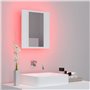 vidaXL Armoire salle de bain à miroir LED Blanc 40x12x45 cm Acrylique