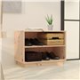 vidaXL Armoire à chaussures 60x34x45 cm Bois de pin massif