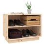 vidaXL Armoire à chaussures 60x34x45 cm Bois de pin massif