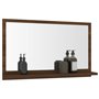 vidaXL Miroir de bain Chêne marron 60x10,5x37 cm Bois d'ingénierie