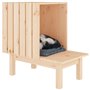 vidaXL Maison pour chat 60x36x60 cm Bois de pin massif