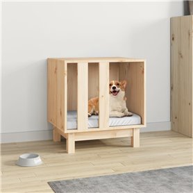 vidaXL Niche pour chien 50x40x52 cm Bois de pin massif