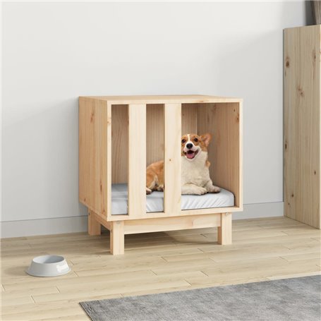 vidaXL Niche pour chien 50x40x52 cm Bois de pin massif