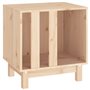 vidaXL Niche pour chien 50x40x52 cm Bois de pin massif